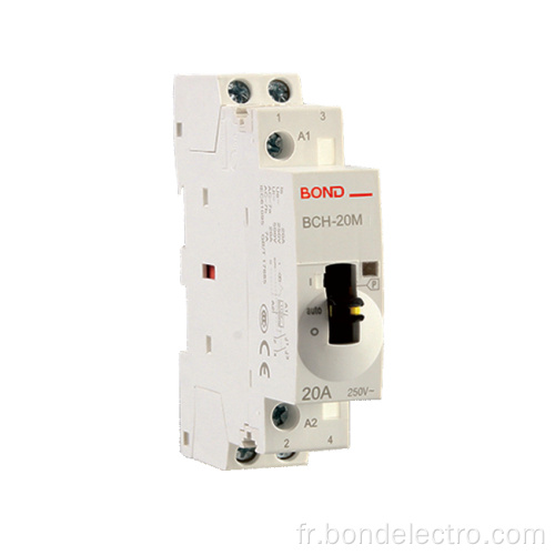 Contacteurs AC modulaires manuels BCH-20M 2P